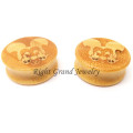 Bambou organique naturel Anime oreille bois Plugs bijoux